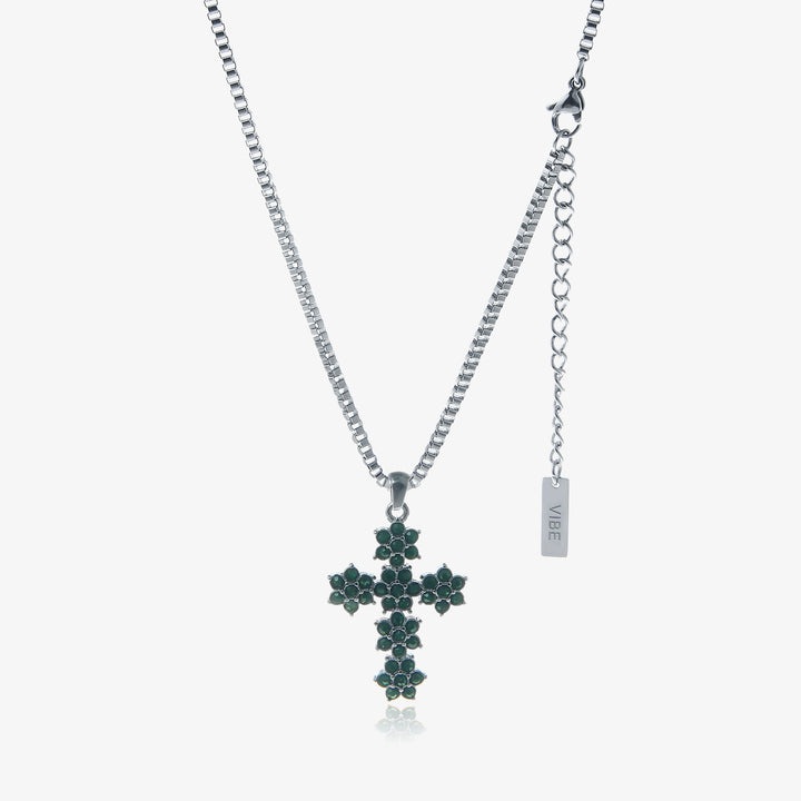 KC No. 624 Snowflake Cross Necklace