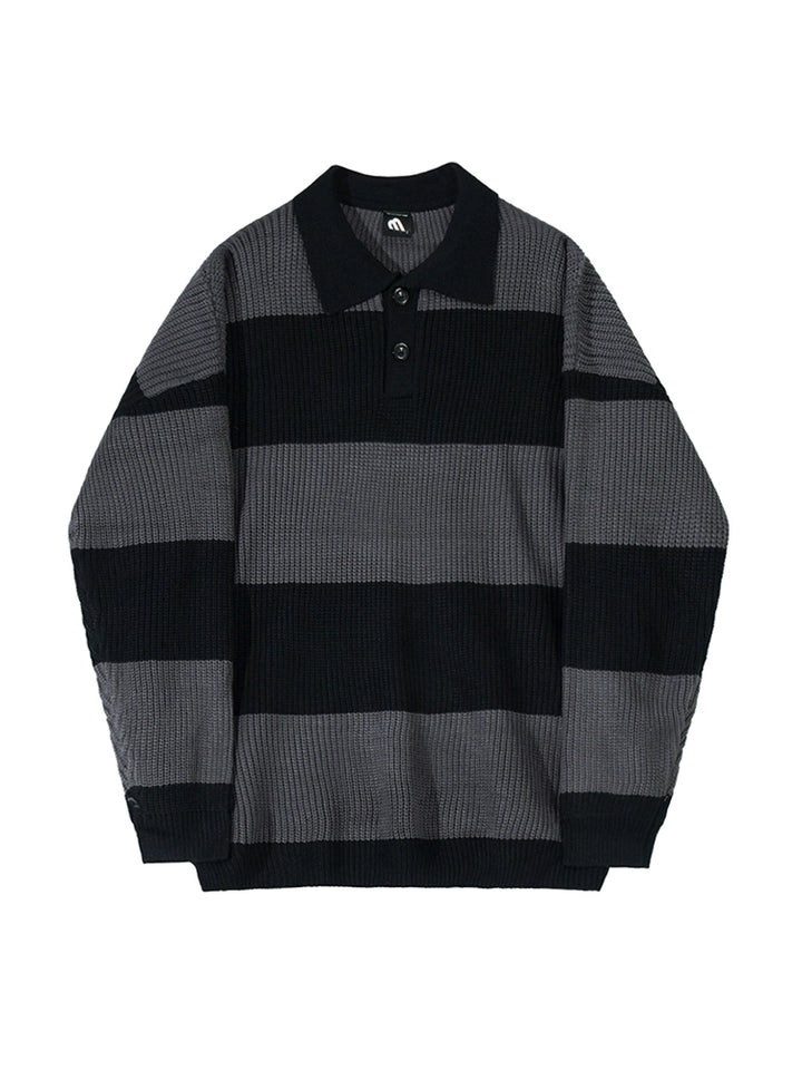 KC No. 408 Striped Knit Sweater