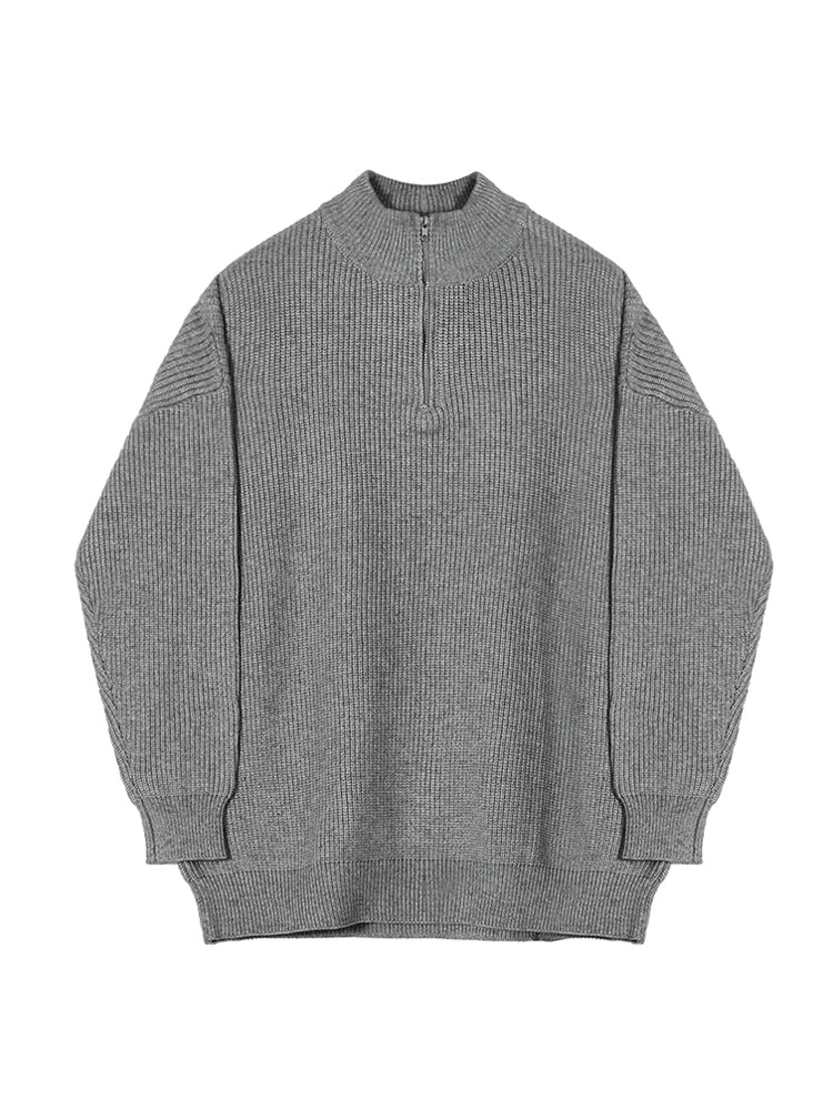 KC No. 405 Knit Quarter-Zip Sweater