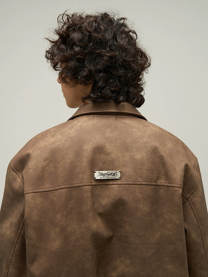 KC No. 531 Vintage Padded Leather Jacket