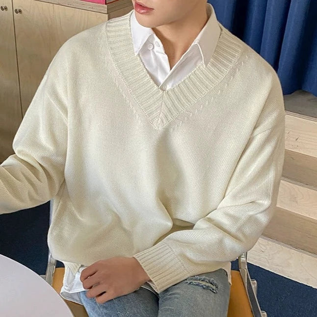 KC No. 280 V-NECK KNITTED SWEATER |MO