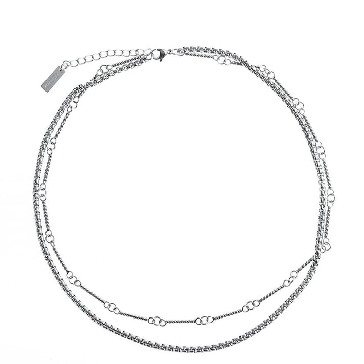 KC No. 290 DOUBLE LAYER BAMBOO CHAIN NECKLACE |MN