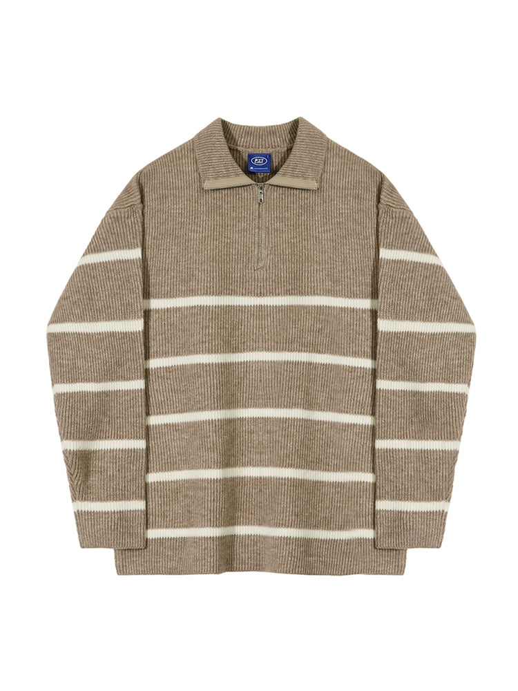 KC No. 207 LAPEL KNITTED SWEATER |MO
