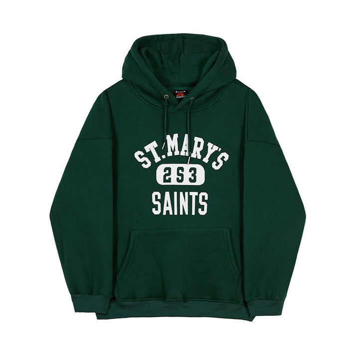 KC No. 152 GREEN LETTERED HOODIE |MO - KŌSEI COLLECTIVE コーセイコレクティブ|Korean Fashion|Japanese Fashion|Asian Fashion| Asian Jewelry