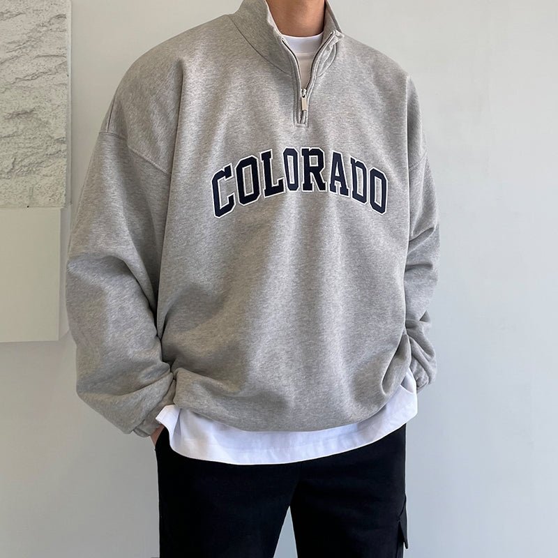 KC No. 155 HALF-ZIP COLORADO SWEATER |MO - KŌSEI COLLECTIVE コーセイコレクティブ|Korean Fashion|Japanese Fashion|Asian Fashion| Asian Jewelry